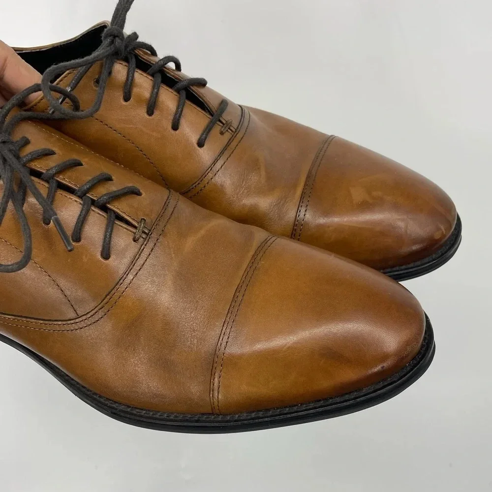Gordon Rush Oxford leather shoes 12 lace ups